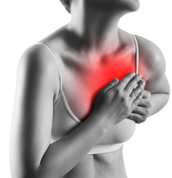 douleur thoracique un symptôme de l'ostéochondrose mammaire jpg